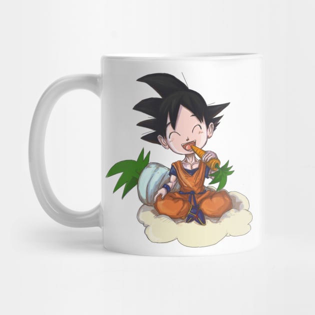 Goku Eating a Carrot by Kornichon